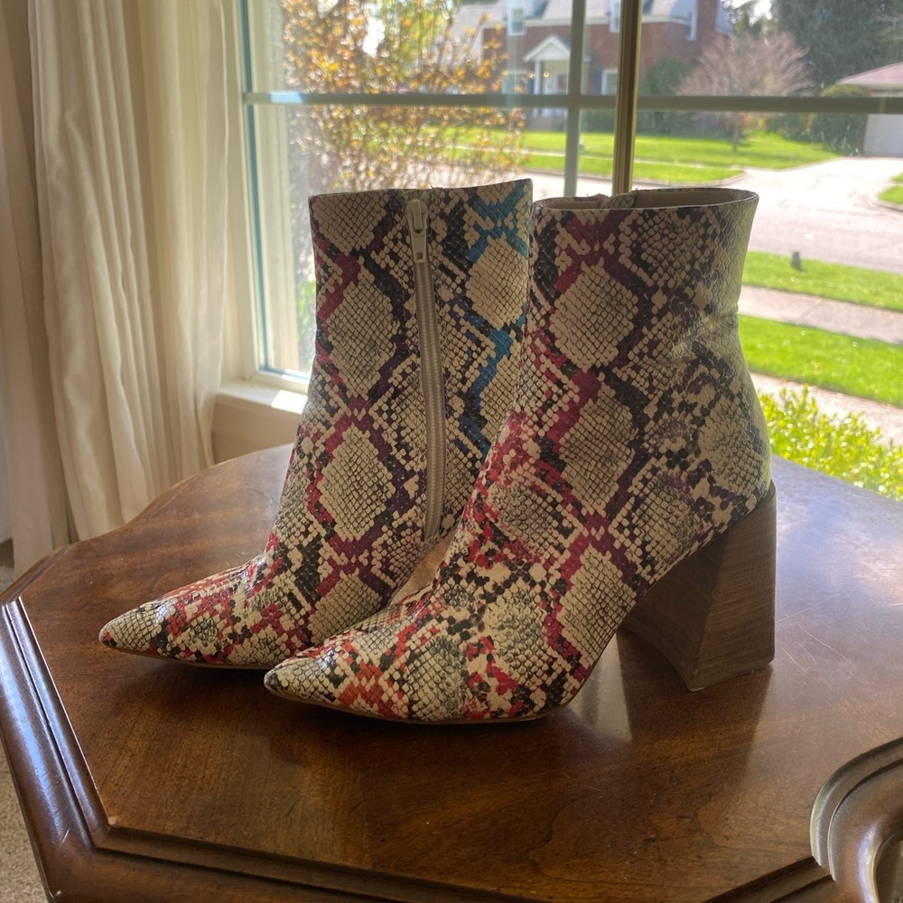 Rainbow Steve Madden Booties!